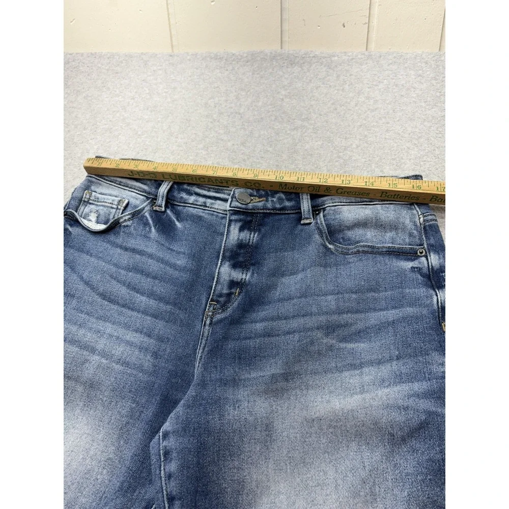 BKE‎ Gabby Jeans Womens Size 30 Blue High Rise Curvy Fit Ankle Skinny Distressed